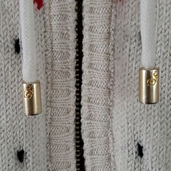 Gianfranco Ferré Vintage Fair Isle Aztec Heavyweight Hooded Full Zip Sweater - Picture 6 of 16